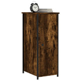 Bedside Cabinet Smoked Oak 32x42x80 cm Engineered Wood - Side View
