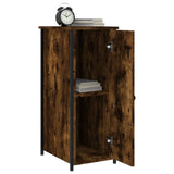 Bedside Cabinet Smoked Oak 32x42x80 cm Engineered Wood - Top-Down View
