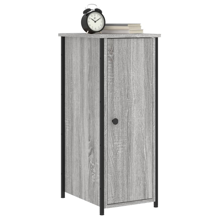 Bedside Cabinet Grey Sonoma 32x42x80 cm Engineered Wood