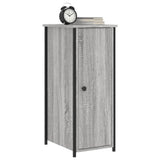 Bedside Cabinets 2 pcs Grey Sonoma 32x42x80 cm Engineered Wood - Side View