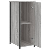 Bedside Cabinets 2 pcs Grey Sonoma 32x42x80 cm Engineered Wood - Close-Up Angle