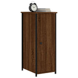 Bedside Cabinet Brown Oak 32x42x80 cm Engineered Wood - Side View