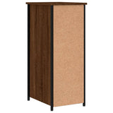 Bedside Cabinet Brown Oak 32x42x80 cm Engineered Wood - Low Angle