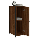 Bedside Cabinets 2 pcs Brown Oak 32x42x80 cm Engineered Wood - Top-Down View