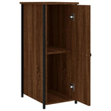 Bedside Cabinets 2 pcs Brown Oak 32x42x80 cm Engineered Wood - Close-Up Angle