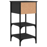Bedside Cabinets 2 pcs Black 34x36x70 cm Engineered Wood - Extra Image