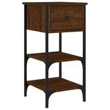 Bedside Cabinet Brown Oak 34x36x70 cm Engineered Wood