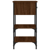 Bedside Cabinet Brown Oak 34x36x70 cm Engineered Wood - Close-Up Angle