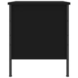 Bedside Cabinet Black 40x42x50 cm Engineered Wood - Rear View