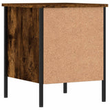 Bedside Cabinets 2 pcs Smoked Oak 40x42x50 cm Engineered Wood - Rear View