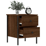 Bedside Cabinet Brown Oak 40x42x50 cm Engineered Wood