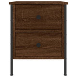 Bedside Cabinet Brown Oak 40x42x50 cm Engineered Wood