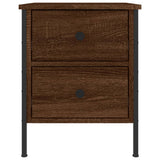 Bedside Cabinets 2 pcs Brown Oak 40x42x50 cm Engineered Wood - Top-Down View