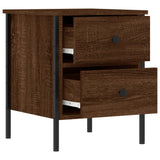 Bedside Cabinets 2 pcs Brown Oak 40x42x50 cm Engineered Wood - 45-Degree Angle