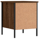 Bedside Cabinets 2 pcs Brown Oak 40x42x50 cm Engineered Wood - Rear View