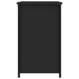 Bedside Cabinet Black 40x36x60 cm Engineered Wood - Close-Up Angle