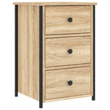 Bedside Cabinet Sonoma Oak 40x36x60 cm Engineered Wood - Front View