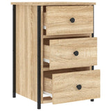 Bedside Cabinets 2 pcs Sonoma Oak 40x36x60 cm Engineered Wood - Close-Up Angle