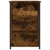 Bedside Cabinet Smoked Oak 40x36x60 cm Engineered Wood - 45-Degree Angle