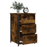 Bedside Cabinets 2 pcs Smoked Oak 40x36x60 cm Engineered Wood - Top-Down View