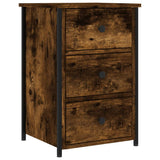Bedside Cabinets 2 pcs Smoked Oak 40x36x60 cm Engineered Wood - 45-Degree Angle