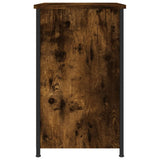 Bedside Cabinets 2 pcs Smoked Oak 40x36x60 cm Engineered Wood - Low Angle