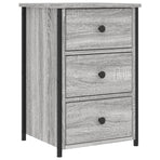 Bedside Cabinet Grey Sonoma 40x36x60 cm Engineered Wood
