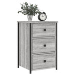 Bedside Cabinet Grey Sonoma 40x36x60 cm Engineered Wood