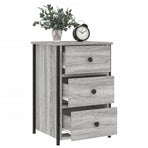 Bedside Cabinet Grey Sonoma 40x36x60 cm Engineered Wood