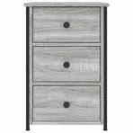 Bedside Cabinet Grey Sonoma 40x36x60 cm Engineered Wood