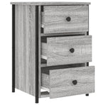 Bedside Cabinet Grey Sonoma 40x36x60 cm Engineered Wood
