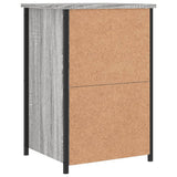 Bedside Cabinet Grey Sonoma 40x36x60 cm Engineered Wood