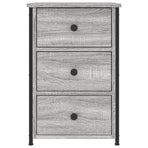 Bedside Cabinets 2 pcs Grey Sonoma 40x36x60 cm Engineered Wood