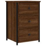 Bedside Cabinet Brown Oak 40x36x60 cm Engineered Wood
