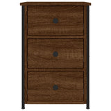 Bedside Cabinet Brown Oak 40x36x60 cm Engineered Wood - 45-Degree Angle