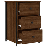 Bedside Cabinet Brown Oak 40x36x60 cm Engineered Wood