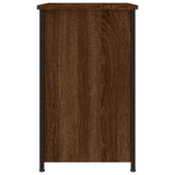 Bedside Cabinet Brown Oak 40x36x60 cm Engineered Wood