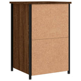 Bedside Cabinet Brown Oak 40x36x60 cm Engineered Wood