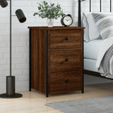 Bedside Cabinet Brown Oak 40x36x60 cm Engineered Wood