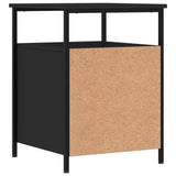 Bedside Cabinet Black 44x45x60 cm Engineered Wood - 45-Degree Angle