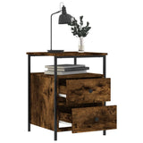 Bedside Cabinets 2 pcs Smoked Oak 44x45x60 cm Engineered Wood - Extra Image