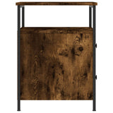 Bedside Cabinets 2 pcs Smoked Oak 44x45x60 cm Engineered Wood - Close-Up Angle