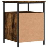 Bedside Cabinets 2 pcs Smoked Oak 44x45x60 cm Engineered Wood - Rear View