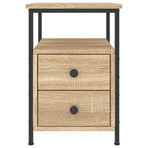 Bedside Cabinets 2 pcs Sonoma Oak 34x35.5x50 cm Engineered Wood