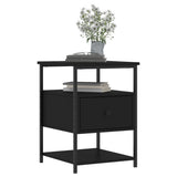 Bedside Cabinets 2 pcs Black 40x42x56 cm Engineered Wood - Top-Down View