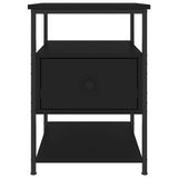 Bedside Cabinets 2 pcs Black 40x42x56 cm Engineered Wood