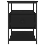 Bedside Cabinets 2 pcs Black 40x42x56 cm Engineered Wood