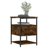 Bedside Cabinets 2 pcs Smoked Oak 40x42x56 cm Engineered Wood - Top-Down View