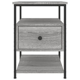 Bedside Cabinets 2 pcs Grey Sonoma 40x42x56 cm Engineered Wood - Close-Up Angle