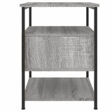 Bedside Cabinets 2 pcs Grey Sonoma 40x42x56 cm Engineered Wood - Low Angle